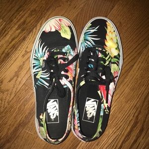 Floral Vans Size 8